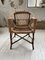 Wicker & Wood Side Chair, 1950s 1