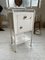 Industrial White Metal Nightstand, 1950s 1