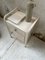 Industrial White Metal Nightstand, 1950s 8