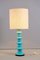 Lampe de Bureau Vintage en Céramique Turquoise & Beige de Kaiser Idell / Kaiser Leuchten, 1970 2
