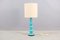 Vintage Turquoise & Beige Ceramic Table Lamp from Kaiser Idell / Kaiser Leuchten, 1970 4