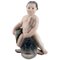 Porcelain Figurine of Boy Sitting on a Fish from Royal Copenhagen, 1920s 1