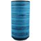 Jarrón Knabstrup de cerámica con esmaltado en tonos de azul, años 60, Imagen 1