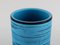 Jarrón Knabstrup de cerámica con esmaltado en tonos de azul, años 60, Imagen 3
