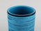 Vase Knabstrup en Céramique avec Abat-Jours Bleu, 1960s 3