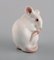 Model 1728 Porcelain Figure of White Mouse by Dahl Jensen for Bing & Grøndahl 4