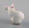 Model 1728 Porcelain Figure of White Mouse by Dahl Jensen for Bing & Grøndahl 3