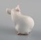 Model 1728 Porcelain Figure of White Mouse by Dahl Jensen for Bing & Grøndahl, Image 3