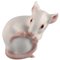 Model 1728 Porcelain Figure of White Mouse by Dahl Jensen for Bing & Grøndahl 1