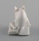 Model 5905 Porcelain Figurine of Little White Mouse from Royal Copenhagen, 1920s 2