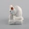 Figurina modello 5905 in porcellana di piccolo topo bianco di Royal Copenhagen, anni '20, Immagine 3