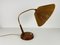 Mid-Century Tischlampe aus Teak & Rattan von Temde, 1970er 10