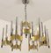 Nine-Light Chrome and Glass Chandelier by Gaetano Sciolari, 1960s 2