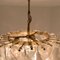 Large Brass White Spiral Murano Glass Torciglione Chandeliers, 1960, Set of 2 8