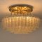 Large Blown Glass and Brass Light Fixture from Doria 6
