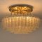 Large Blown Glass and Brass Light Fixture from Doria, Image 6