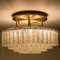 Large Blown Glass and Brass Light Fixture from Doria 4