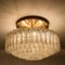 Large Blown Glass and Brass Light Fixture from Doria 13