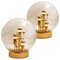 Large Hand Blown Bubble Glass Table Lamps from Doria, 1970s, Set of 2, Image 1