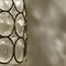 Circle Iron and Bubble Glass Chandelier from Limburg 9