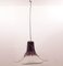 Lampe à Suspension Modèle LS185 Violette par Carlo Nason pour Mazzega 5