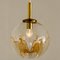 Lámpara colgante con esfera de cristal de Murano de Mazzega, Italy, años 70, Imagen 9