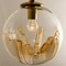 Lámpara colgante con esfera de cristal de Murano de Mazzega, Italy, años 70, Imagen 10