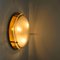 Brass and Blown Murano Glass Wall Light / Flush Mount, 1960s 5