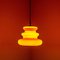 Lámpara colgante en naranja de Peill & Putzler, años 70, Imagen 10