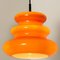 Lámpara colgante en naranja de Peill & Putzler, años 70, Imagen 9
