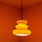 Lámpara colgante en naranja de Peill & Putzler, años 70, Imagen 11