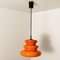 Lámpara colgante en naranja de Peill & Putzler, años 70, Imagen 7