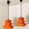 Lámpara colgante en naranja de Peill & Putzler, años 70, Imagen 8