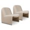 Alky Chairs by Piretti with New Upholstery by Boucle Nacre Erose Deda, Set of 2, Image 2