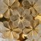 Large Glass and Brass Floral Wall Light from Ernst Palme, 1970s, Image 13