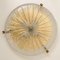 Thick Handmade Glass and Brass Flush Mount / Wall Light, 1960s, Image 11