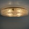 Thick Handmade Glass and Brass Flush Mount / Wall Light, 1960s, Image 6
