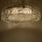 Plafón grande de cristal de Murano con níquel, años 60, Imagen 3