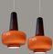 Lámparas colgantes de Fog & Morup Holmegaard, años 60. Juego de 2, Imagen 5