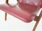 Fauteuil Bordeaux Rouge par Louis Van Teeffelen pour Webe, Pays-Bas, 1960s 9