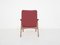Bordeaux Red Lounge Chair by Louis Van Teeffelen for Webe, The Netherlands 1960s 4
