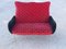 Ladybug Woven Velvet 2-Seater Sofa, 1950s, Image 1