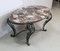 Marble and Wrought Iron Coffee Table, 1950, Image 2