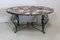 Tavolino da caffè in marmo e ferro battuto, anni '50, Immagine 1
