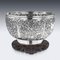 19th Century Solid Silver Fruit Bowl by Wang Hing, 1880s, Image 27