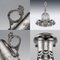 Antique 19th Century Russian Solid Silver and Glass Vodka Set by Alexandr Egomov, Karl Antriter, Alexandr Fulf, 1880s, Set of 8 3