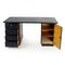 Large Functionalist Black Oak Desk from Jitona, 1943 16