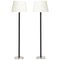 Black Leather Floor Lamps, 1960s, Set of 2, Image 1