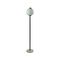 Lacquered Metal, Frosted Glass & Brass Floor Lamp with Marble Base from Stilnovo, 1950s, Image 1