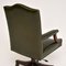 Georgian Style Leather Swivel Chair, 1950s 11